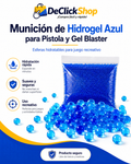 Munición de Hidrogel Azul para Pistola y Gel Blaster