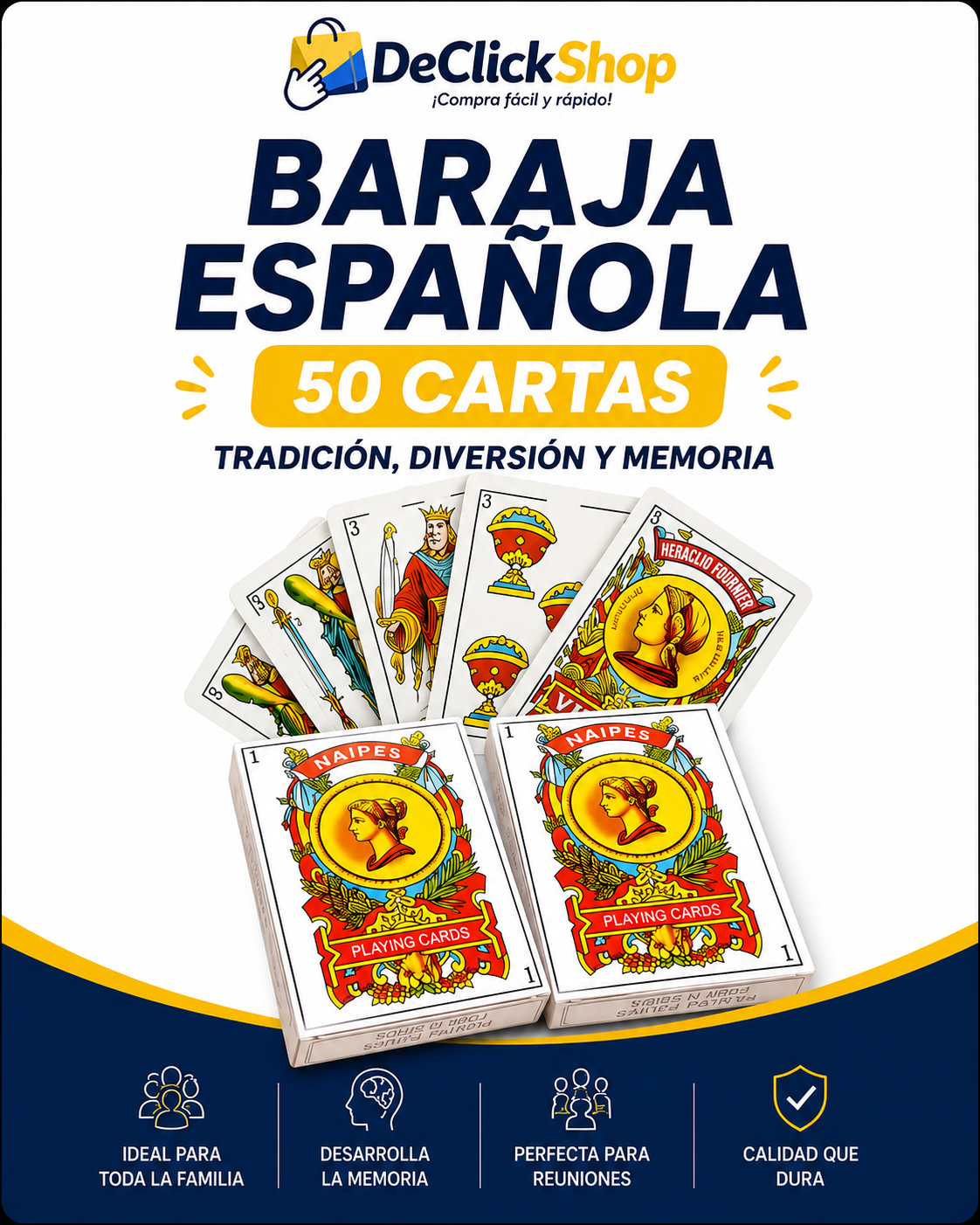 Baraja Española Clásica de 50 Cartas