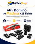Mini Dominó de Madera Portátil – Set de 28 Fichas