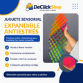 Juguete Sensorial Expandible Antiestrés – Rejilla Flexible de Colores