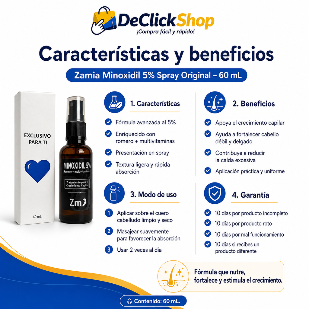Zamia Minoxidil 5% Spray Original – 60 mL