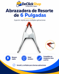 Abrazadera de Resorte Metálica de 6 Pulgadas