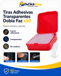 Tiras Adhesivas Transparentes de Doble Faz x50