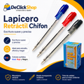 Lapicero Retráctil Chifon – Escritura Suave y Precisa