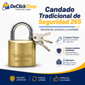 Candado Tradicional de Seguridad 265 con 3 Llaves