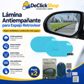 Lámina Antiempañante para Espejo Retrovisor Pack x2