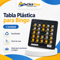 Tabla Plástica para Bingo Reutilizable x 1 Unidad