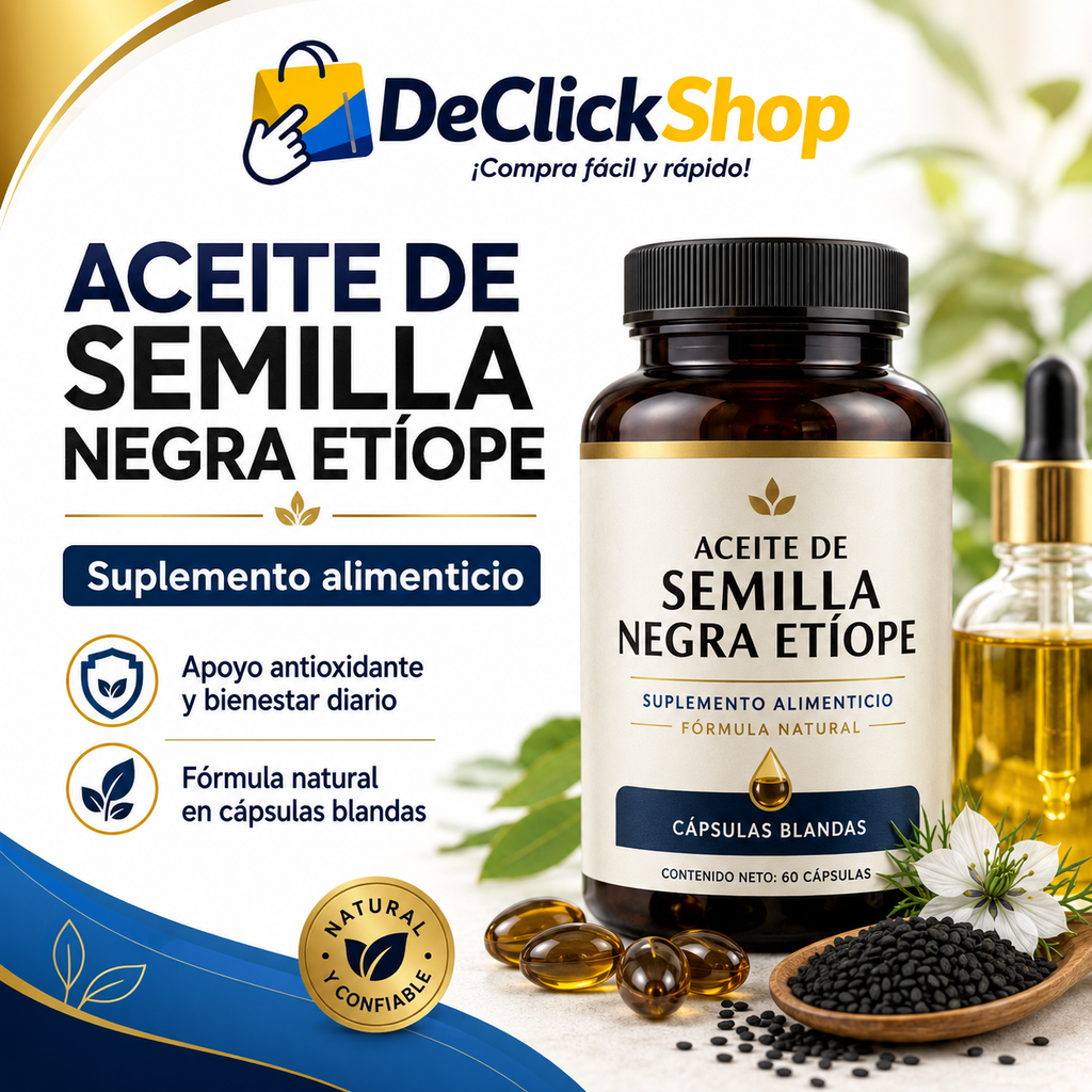 Aceite de Semilla Negra Etíope en Cápsulas Blandas – Suplemento Alimenticio Natural