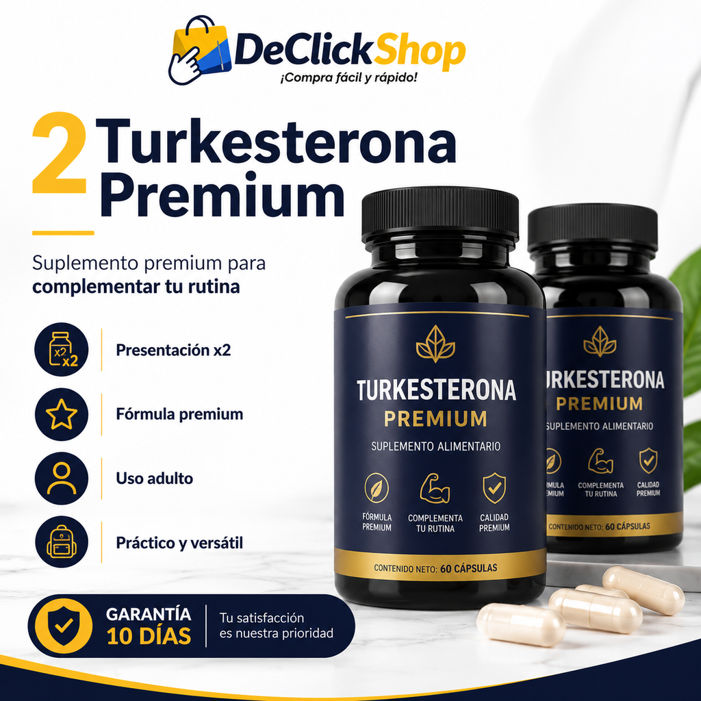 2 Turkesterona Premium | Suplemento para Rutina Fitness