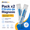 Pack x2 Citrato de Magnesio en Sobres – Con Cúrcuma, Calcio, Hierro y Zinc