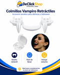 Colmillos Vampiro Retráctiles con Estuche