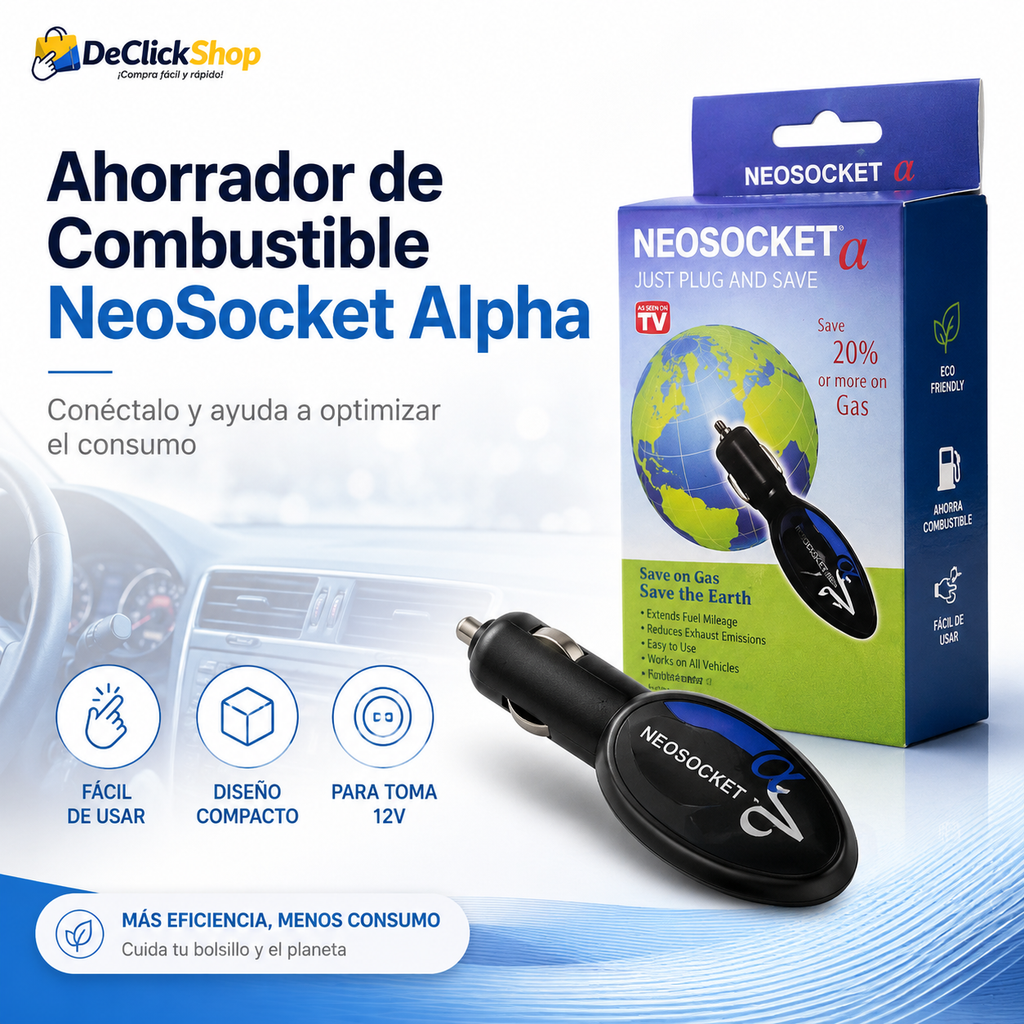 Ahorrador de Combustible NeoSocket Alpha para Vehículo 12V