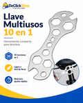 Llave Multiusos 10 en 1 para Bicicleta | Herramienta Compacta y Resistente