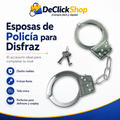 Esposas de Policía para Disfraz con Llaves – Accesorio Metálico para Halloween, Cosplay y Fiestas