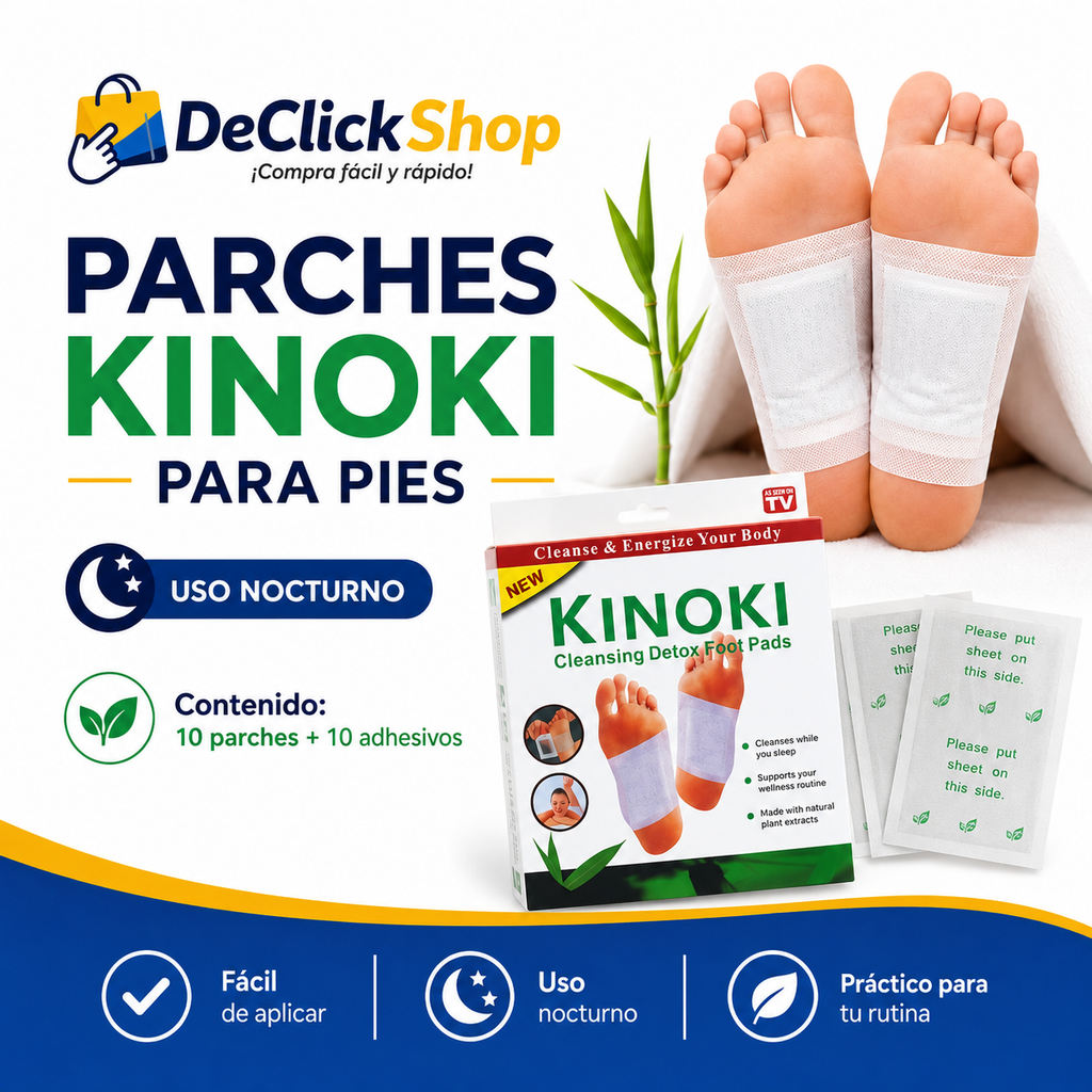 Parches Kinoki para Pies – Uso Nocturno x10 Unidades