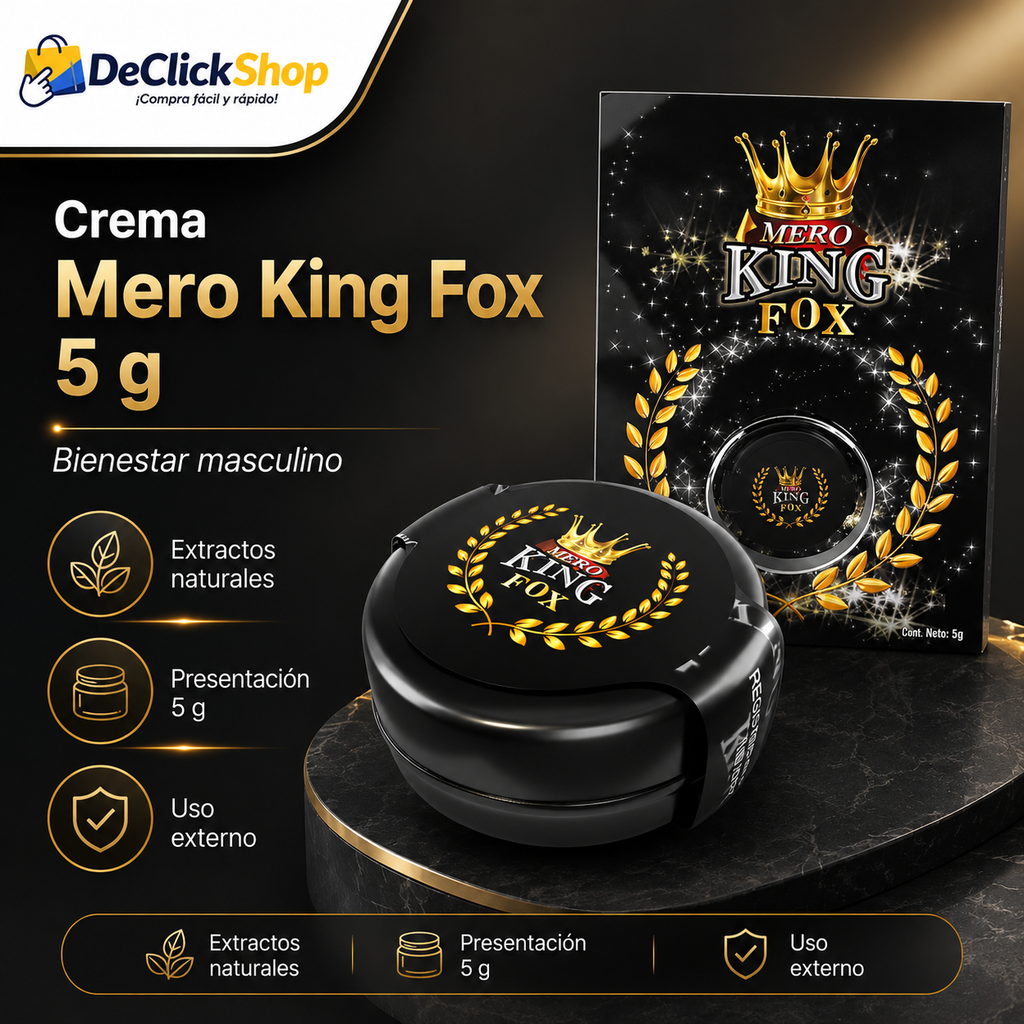 Crema Mero King Fox 5 g – Bienestar Masculino de Uso Externo