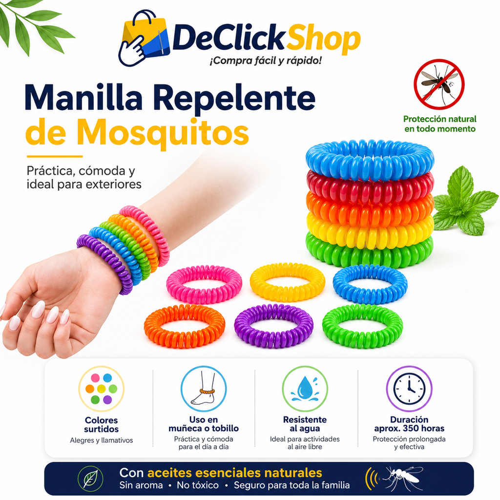Manilla Repelente de Mosquitos con Aceites Naturales