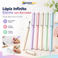 Lápiz Infinito Eterno con Borrador – Escritura Suave, Punta Duradera y Colores Surtidos