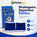 Muñequera Deportiva Elástica Azul x Par – Soporte Cómodo para Ejercicio y Uso Diario
