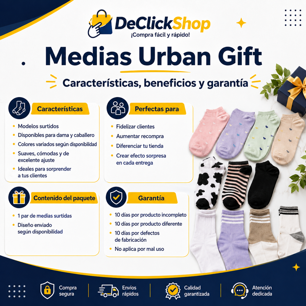 Medias Urban Gift – Obsequio Sorpresa para Tus Pedidos