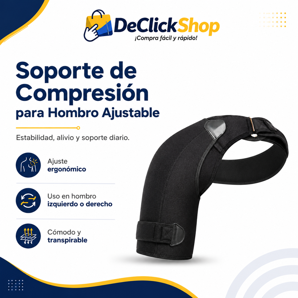 Soporte de Compresión para Hombro Ajustable – Unisex