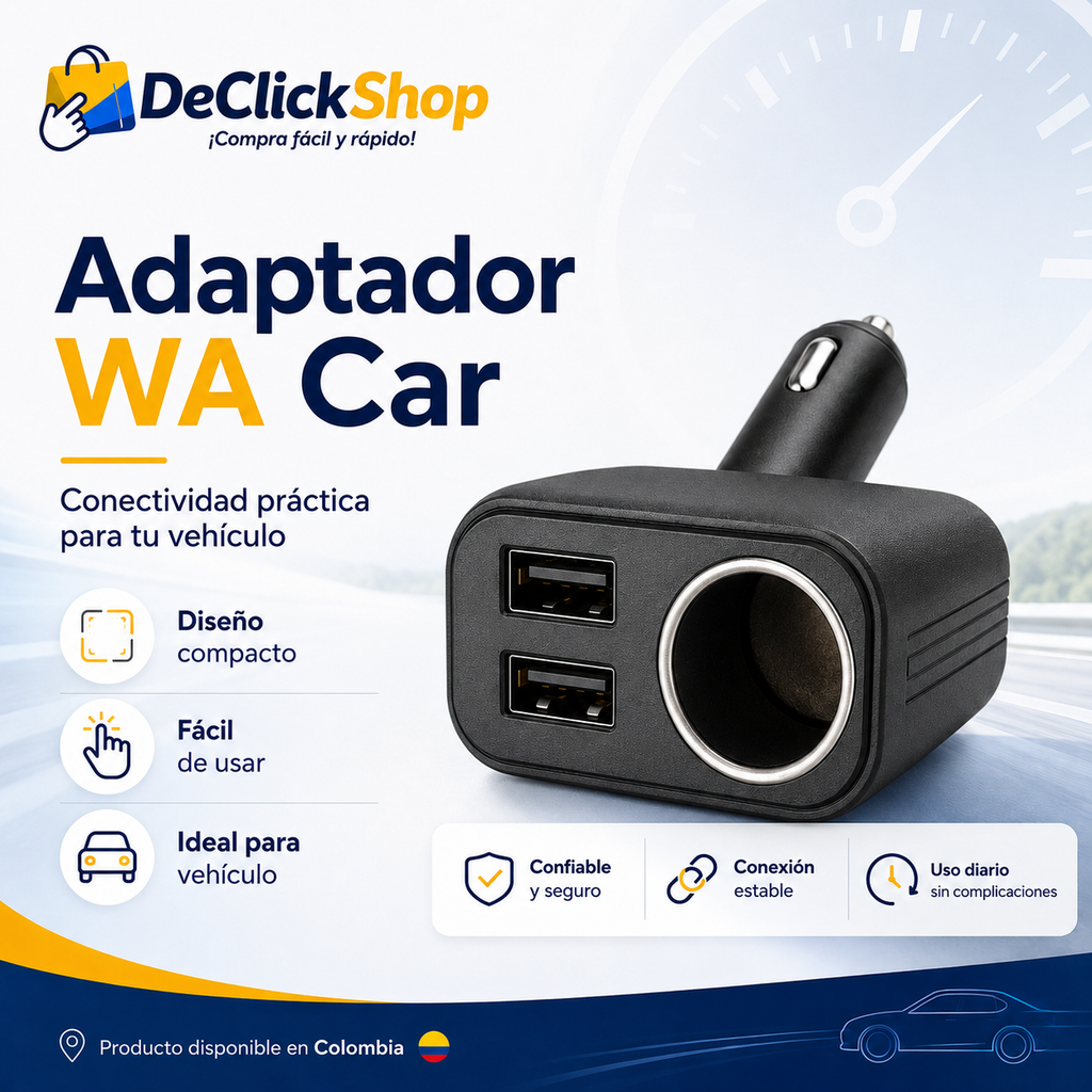 Adaptador WA Car para Vehículo – Accesorio Compacto y Práctico para Uso Diario