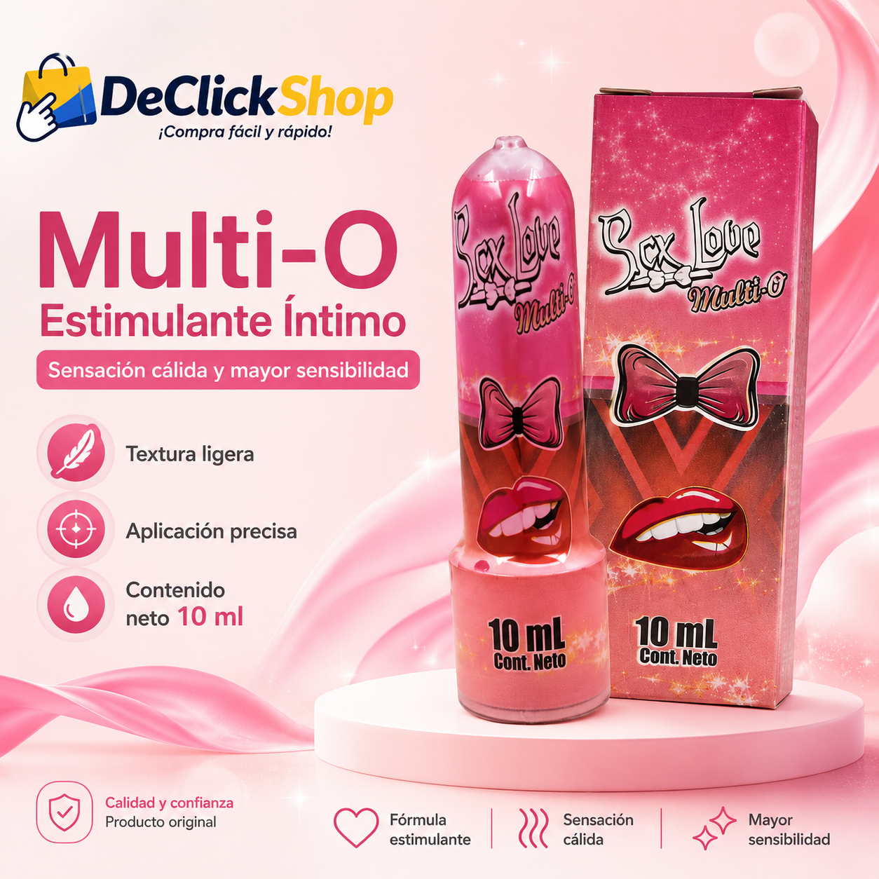 Multi-O Estimulante Íntimo 10 ml – Sensación Cálida y Mayor Sensibilidad