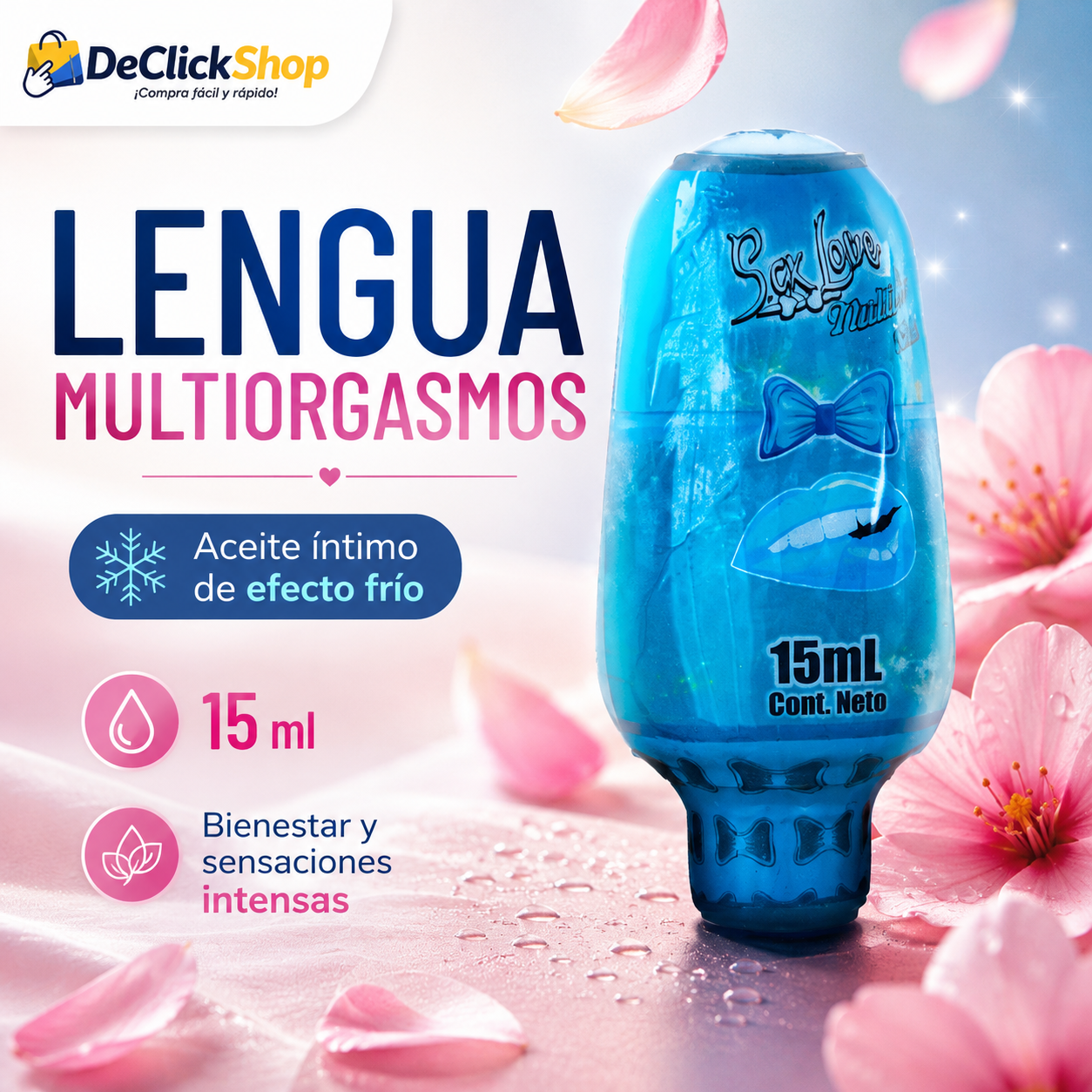 Aceite Íntimo Efecto Frío Lengua Multiorgasmos 15 ml