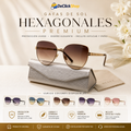 Gafas de Sol Hexagonales Premium con Protección UV400 + Estuche y Paño