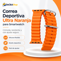 Correa Deportiva Ultra Naranja para Smartwatch – Silicona Flexible con Ajuste Seguro