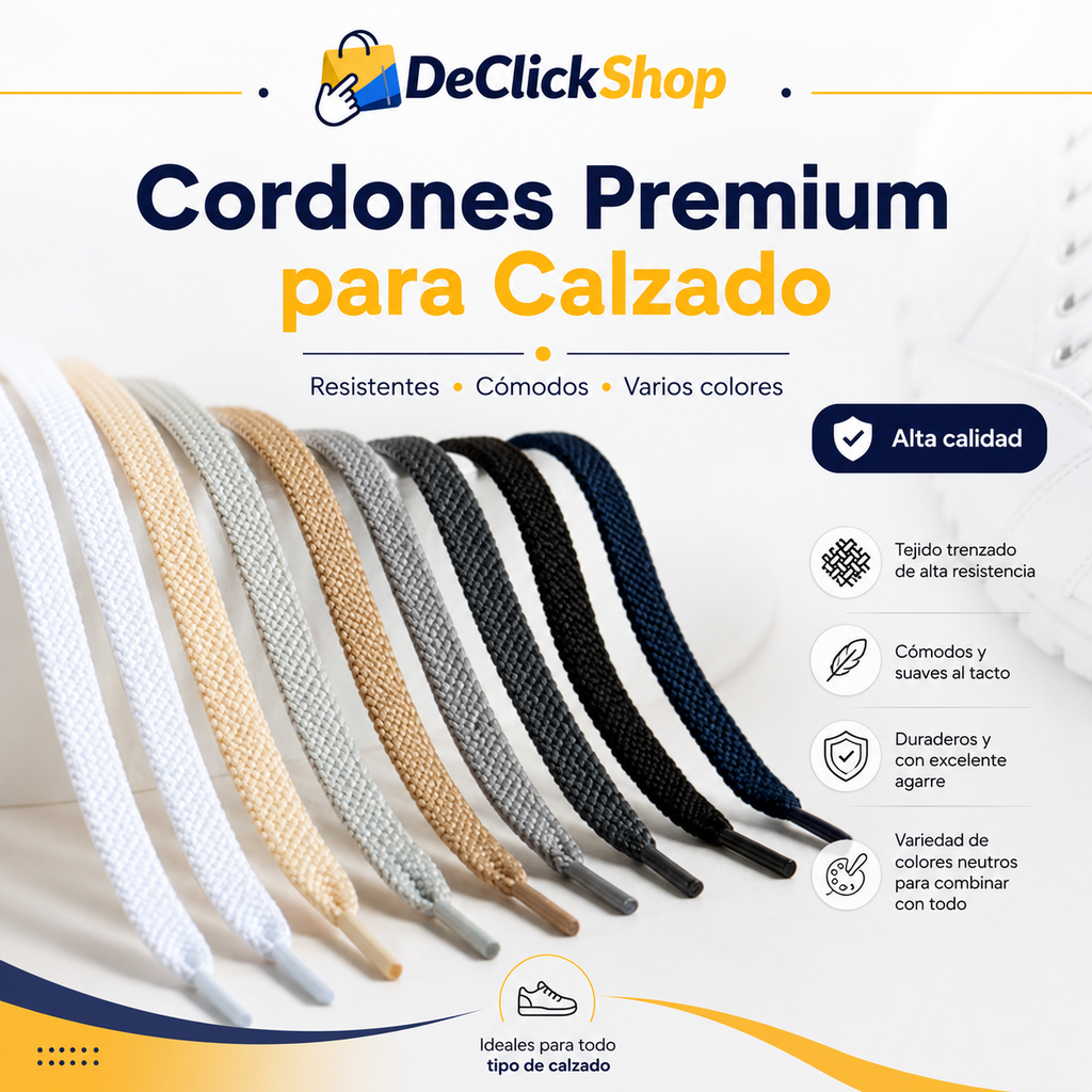 Cordones Premium para Calzado – Resistentes, Cómodos y en Varios Colores