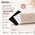 Extensor de Brasier Ajustable Pack x3 – Negro, Blanco y Beige