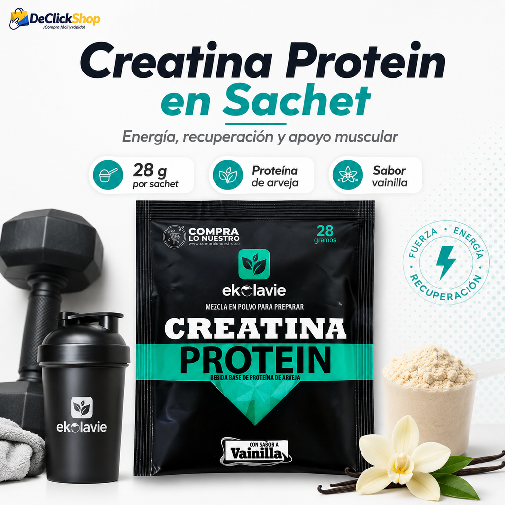 Creatina Protein en Sachet Sabor Vainilla – 28 g