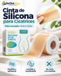Cinta de Silicona Reutilizable para Cicatrices 4 cm × 1,5 m